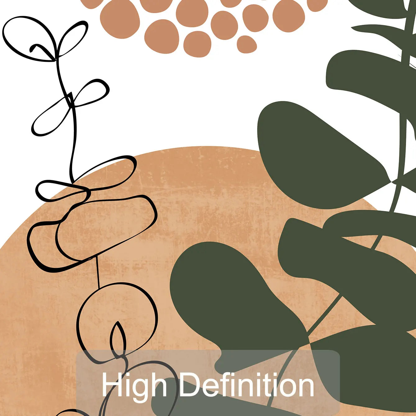 3-Piece Boho Abstract Botanical Wall Art