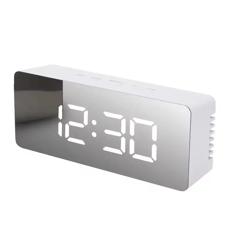 Digital LED Mirror Table Clock
