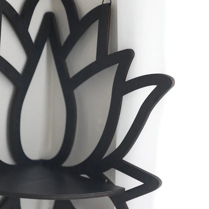 Lotus Wall-Mounted Corner Shelf