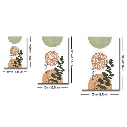 3-Piece Boho Abstract Botanical Wall Art