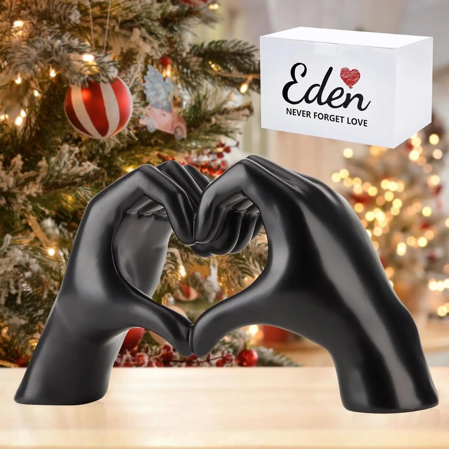 Romantic Heart Hands Sculpture for Home Decor