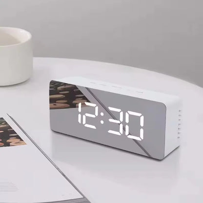 Digital LED Mirror Table Clock