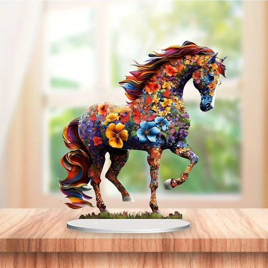 Colorful Horse Light Catcher Statue
