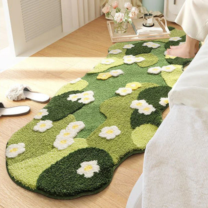 Nordic Style Fluffy 3D Forest Rug