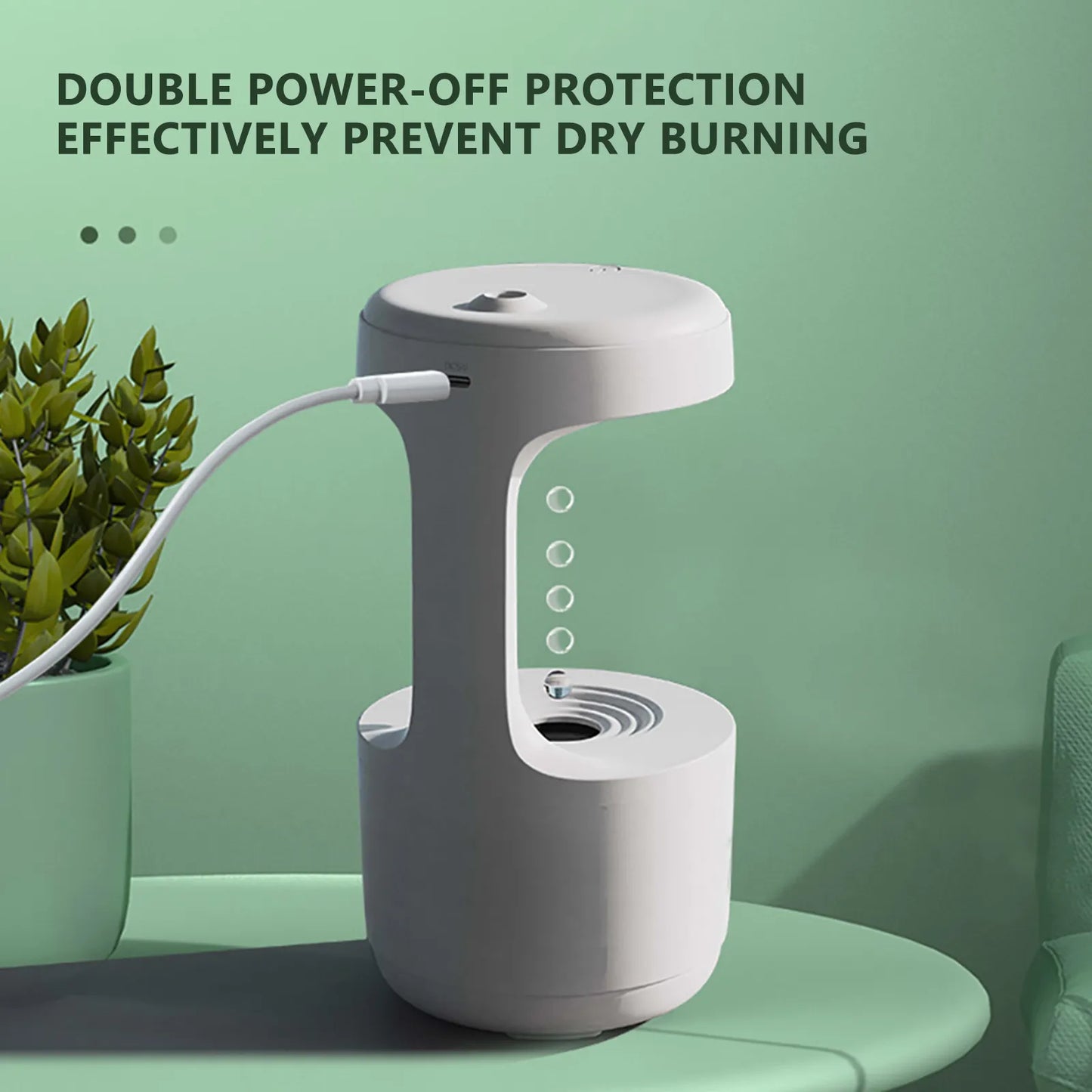 Anti-Gravity Water Drop Humidifier