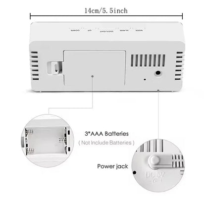 Digital LED Mirror Table Clock