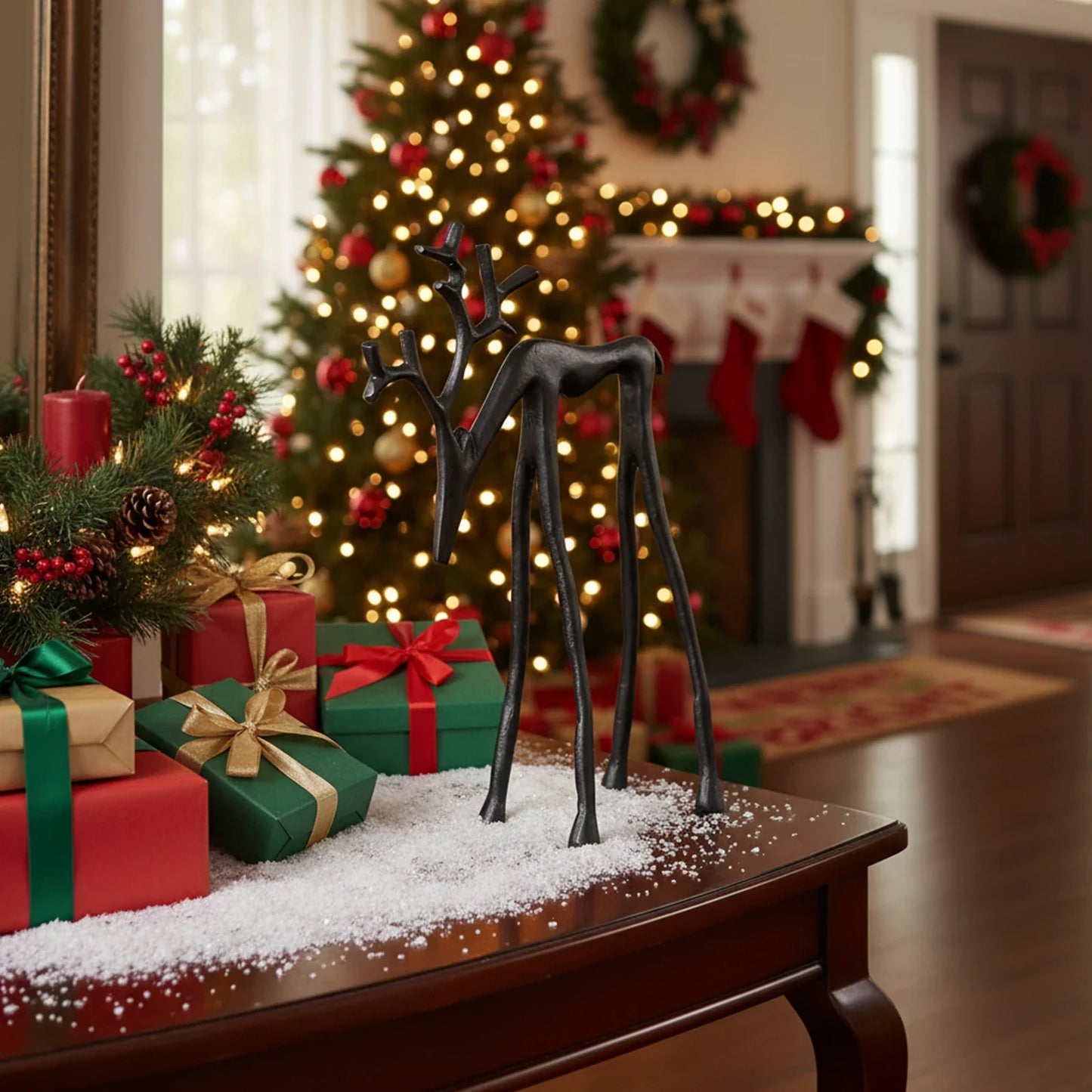 Modern Minimalist Reindeer Table Decor