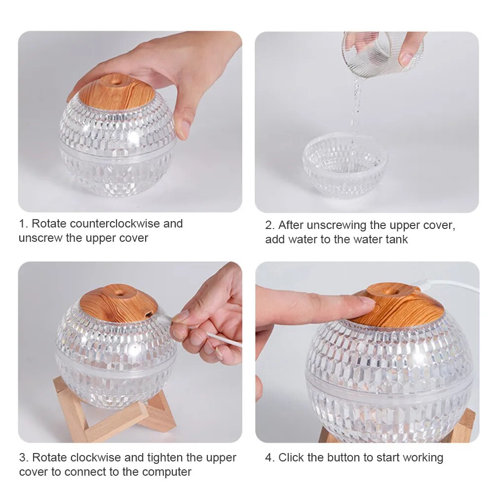 Mini Crystal Air Humidifier